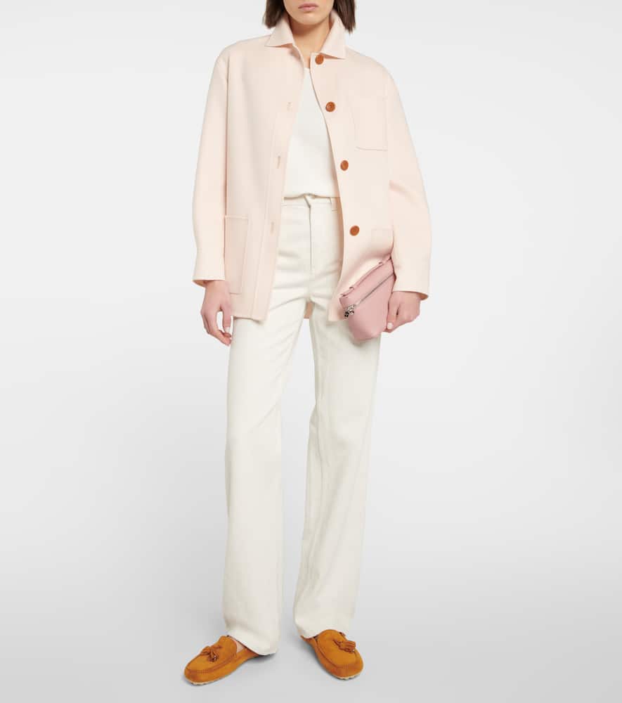 Loro Piana Dot Sole suede moccasins