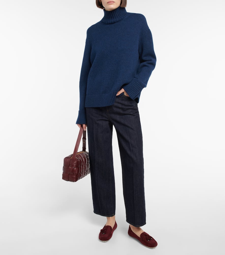 Loro Piana Dot Sole suede moccasins