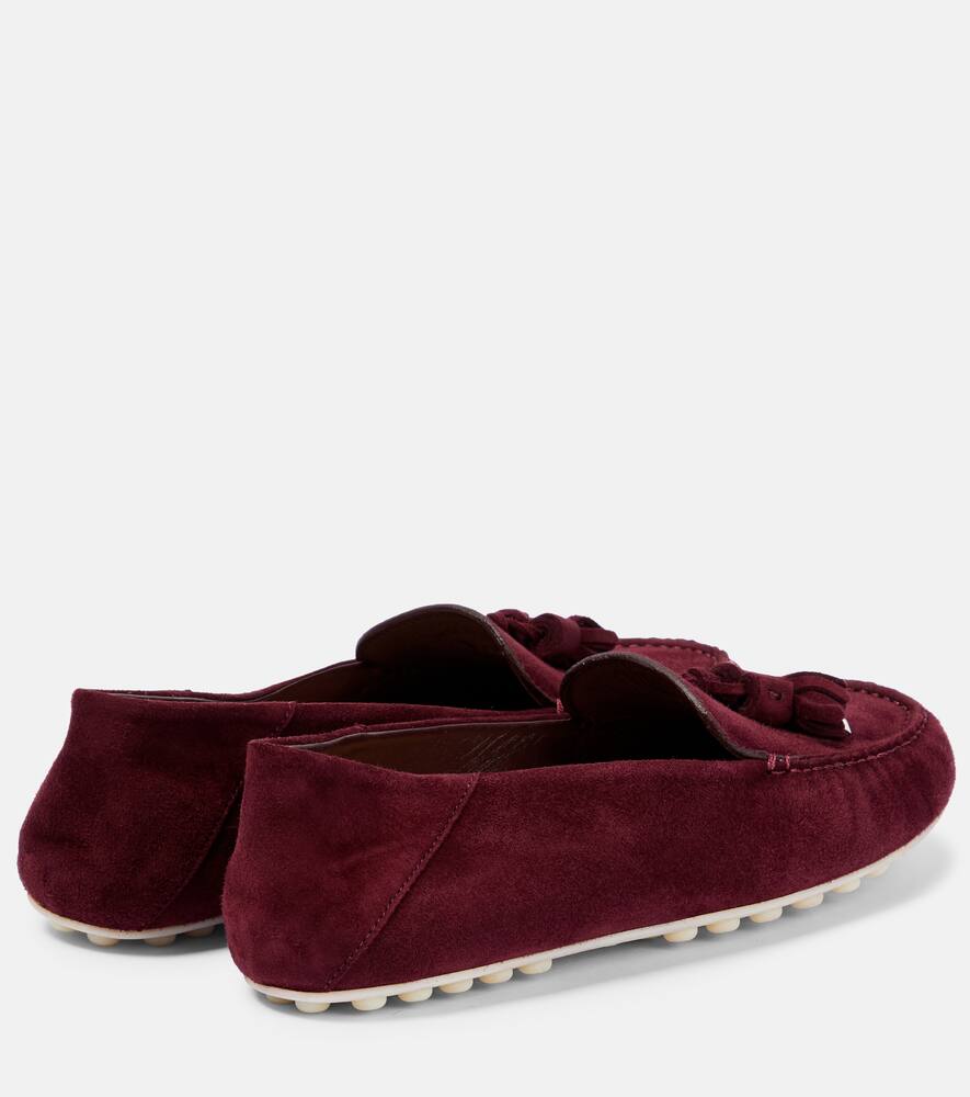 Loro Piana Dot Sole suede moccasins