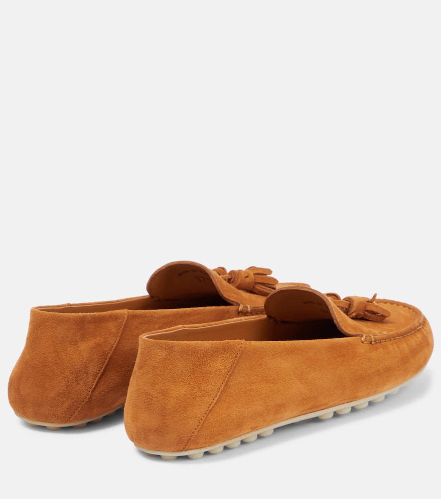 Loro Piana Dot Sole suede moccasins