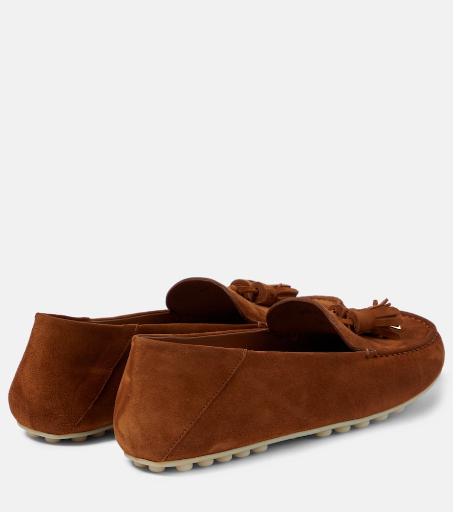 Loro Piana Dot Sole suede moccasins