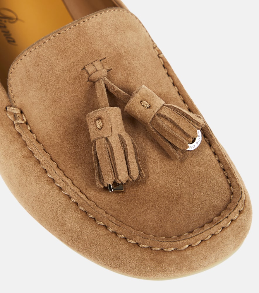 Loro Piana Dot Sole suede moccasins