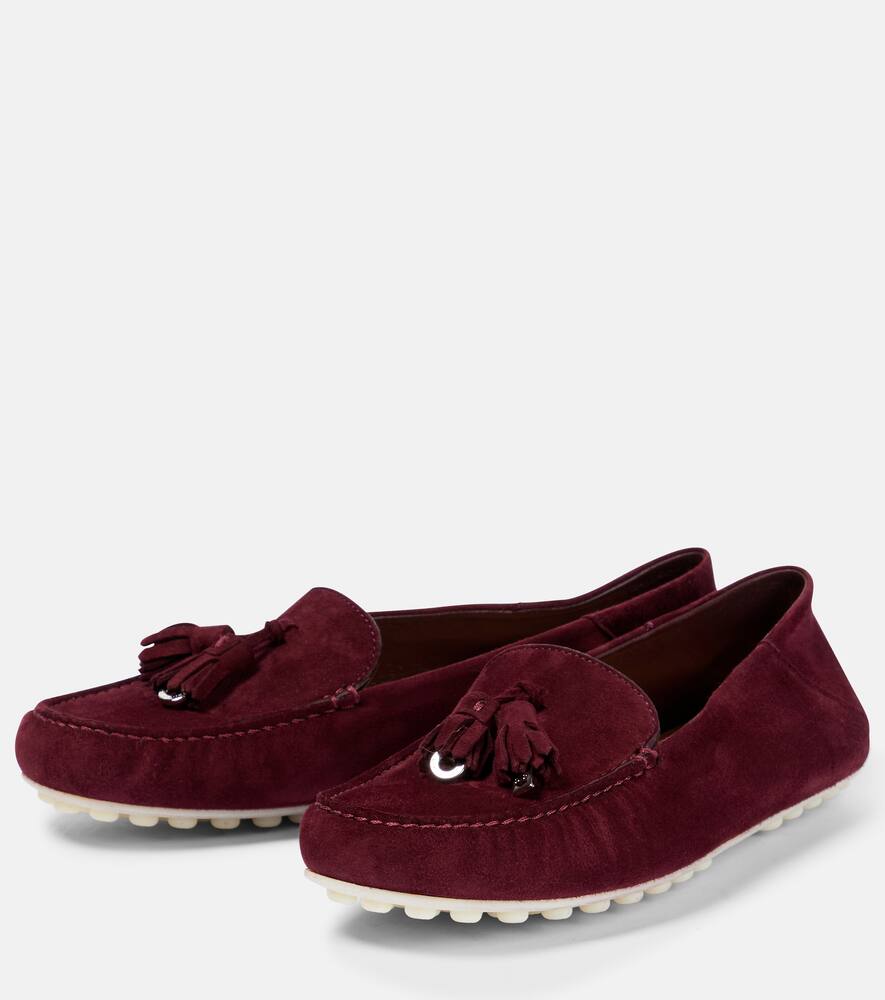 Loro Piana Dot Sole suede moccasins