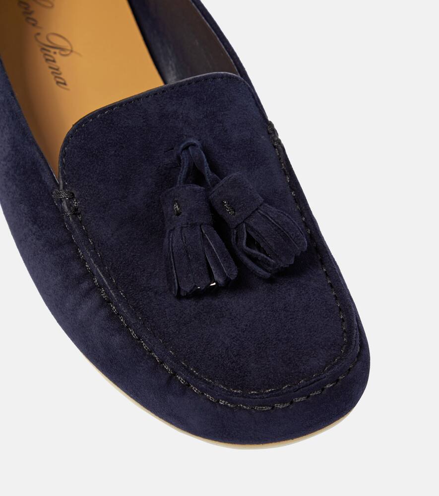 Loro Piana Dot Sole suede moccasins