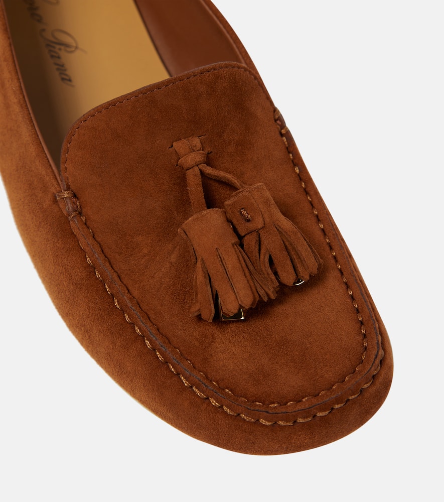 Loro Piana Dot Sole suede moccasins