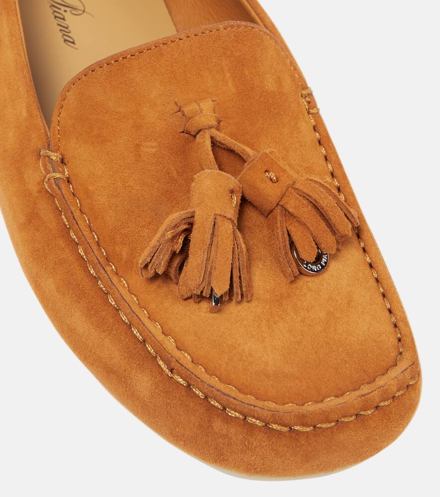 Loro Piana Dot Sole suede moccasins