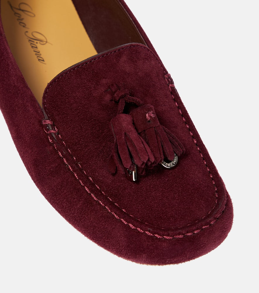 Loro Piana Dot Sole suede moccasins
