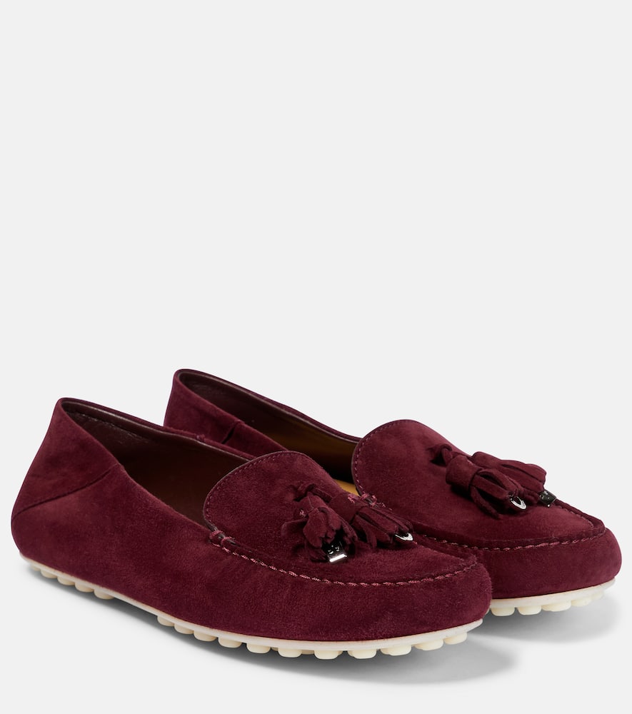 Loro Piana Dot Sole suede moccasins