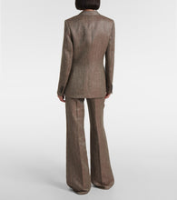 Loro Piana Eleanor chevron linen blazer