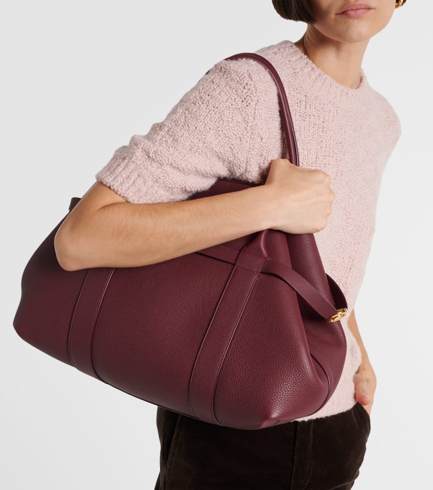 Loro Piana Ghiera Large leather tote bag