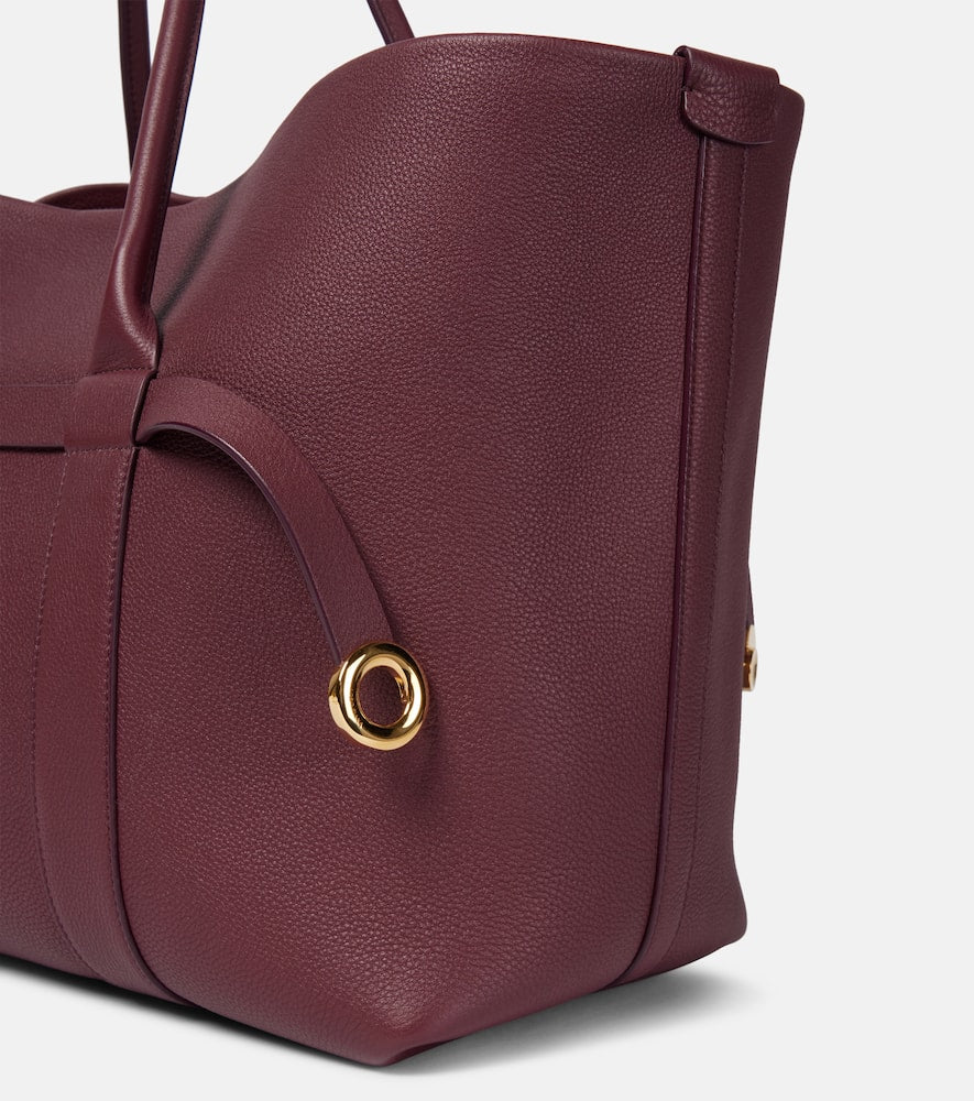 Loro Piana Ghiera Large leather tote bag