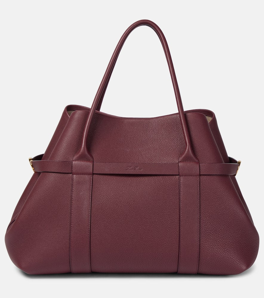 Loro Piana Ghiera Large leather shopper. Shop Loro Piana Tote Bags for women now.