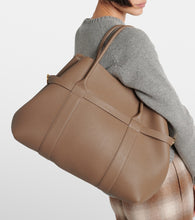 Loro Piana Ghiera Large leather tote bag