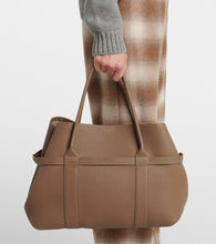 Loro Piana Ghiera Large leather tote bag