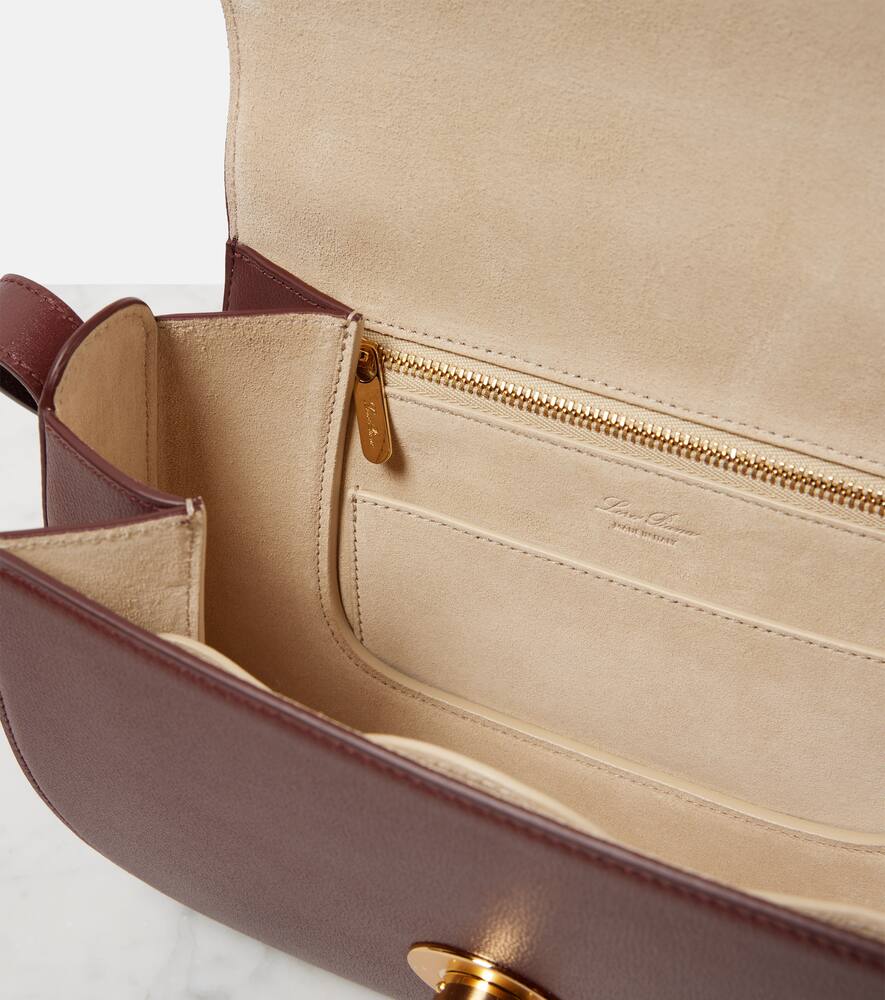 Loro Piana Ghiera Small leather crossbody bag