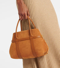 Loro Piana Ghiera Small leather tote bag