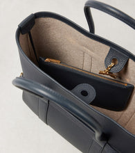 Loro Piana Ghiera Small leather tote bag