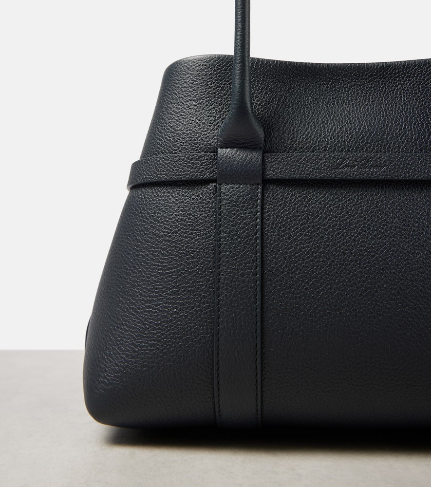 Loro Piana Ghiera Small leather tote bag