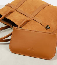 Loro Piana Ghiera Small leather tote bag