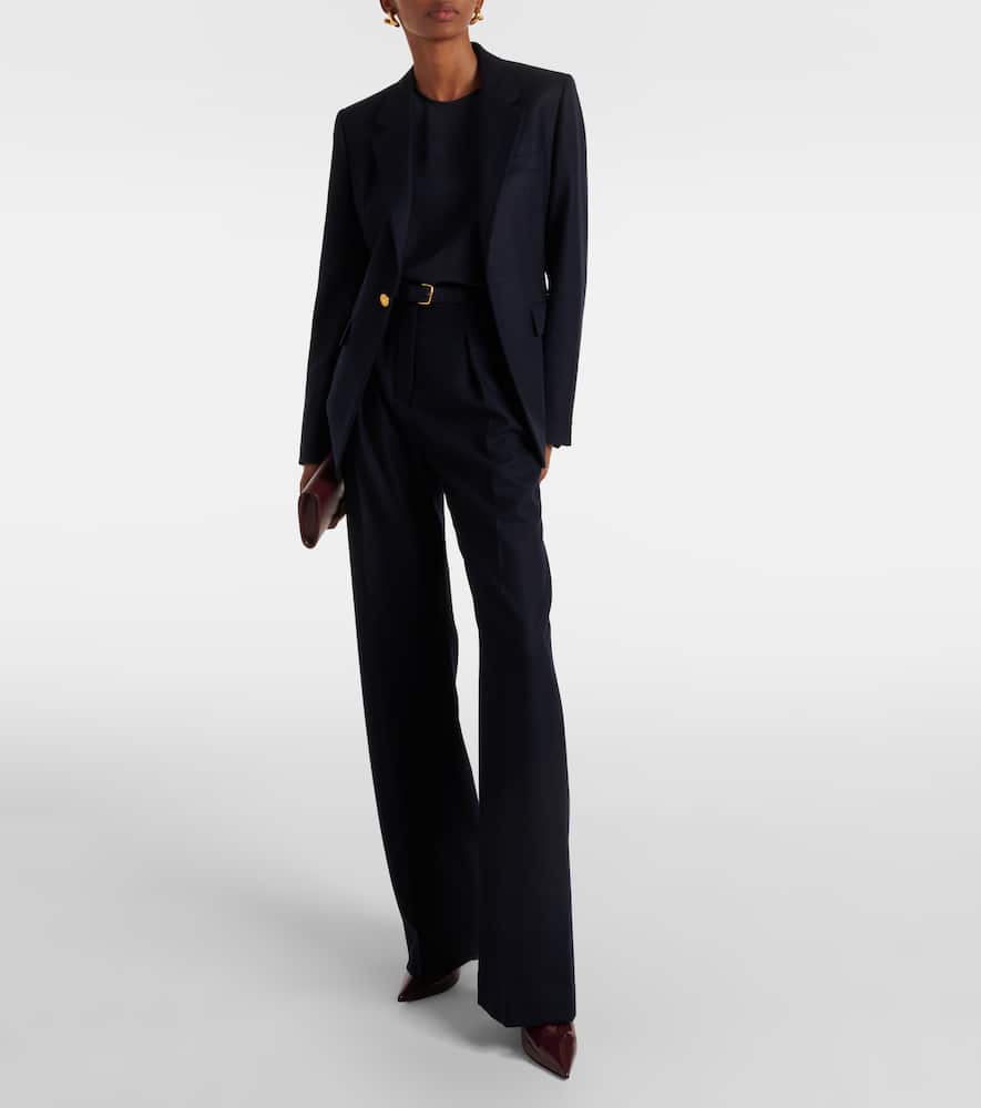 Loro Piana Hellen wool and cashmere flannel jacket