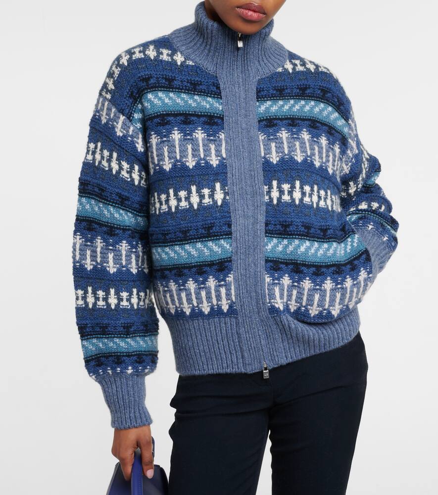 Loro Piana Holiday Noel cashmere bomber jacket