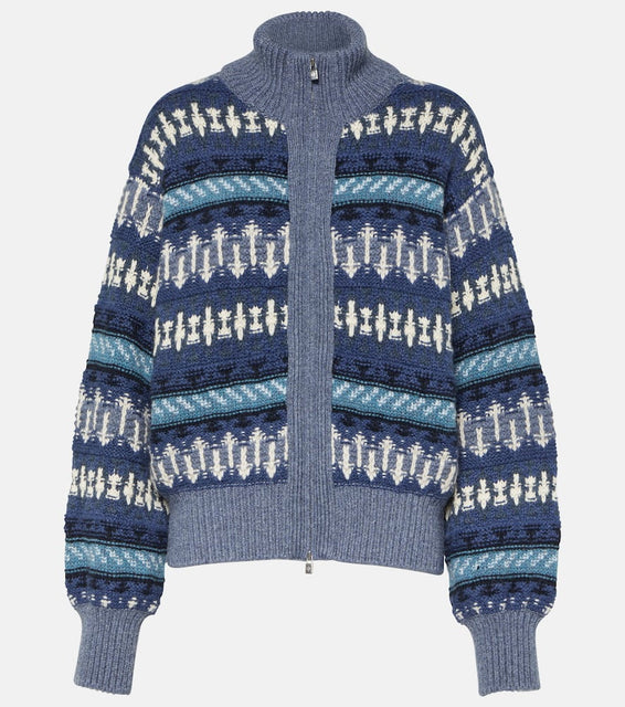 Loro Piana Holiday Noel cashmere bomber jacket