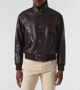 Loro Piana Johnie leather bomber jacket