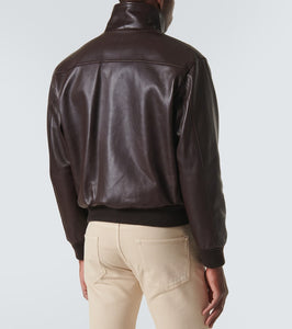 Loro Piana Johnie leather bomber jacket