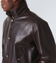 Loro Piana Johnie leather bomber jacket