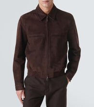 Loro Piana Kane suede bomber jacket