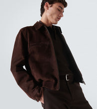 Loro Piana Kane suede bomber jacket