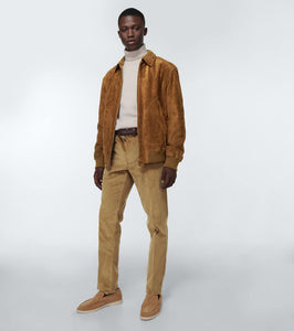 Loro Piana Kent suede bomber jacket