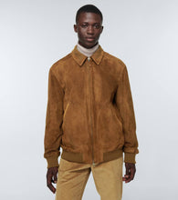 Loro Piana Kent suede bomber jacket