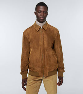 Loro Piana Kent suede bomber jacket