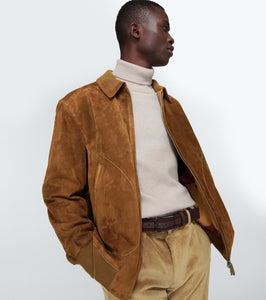 Loro Piana Kent suede bomber jacket