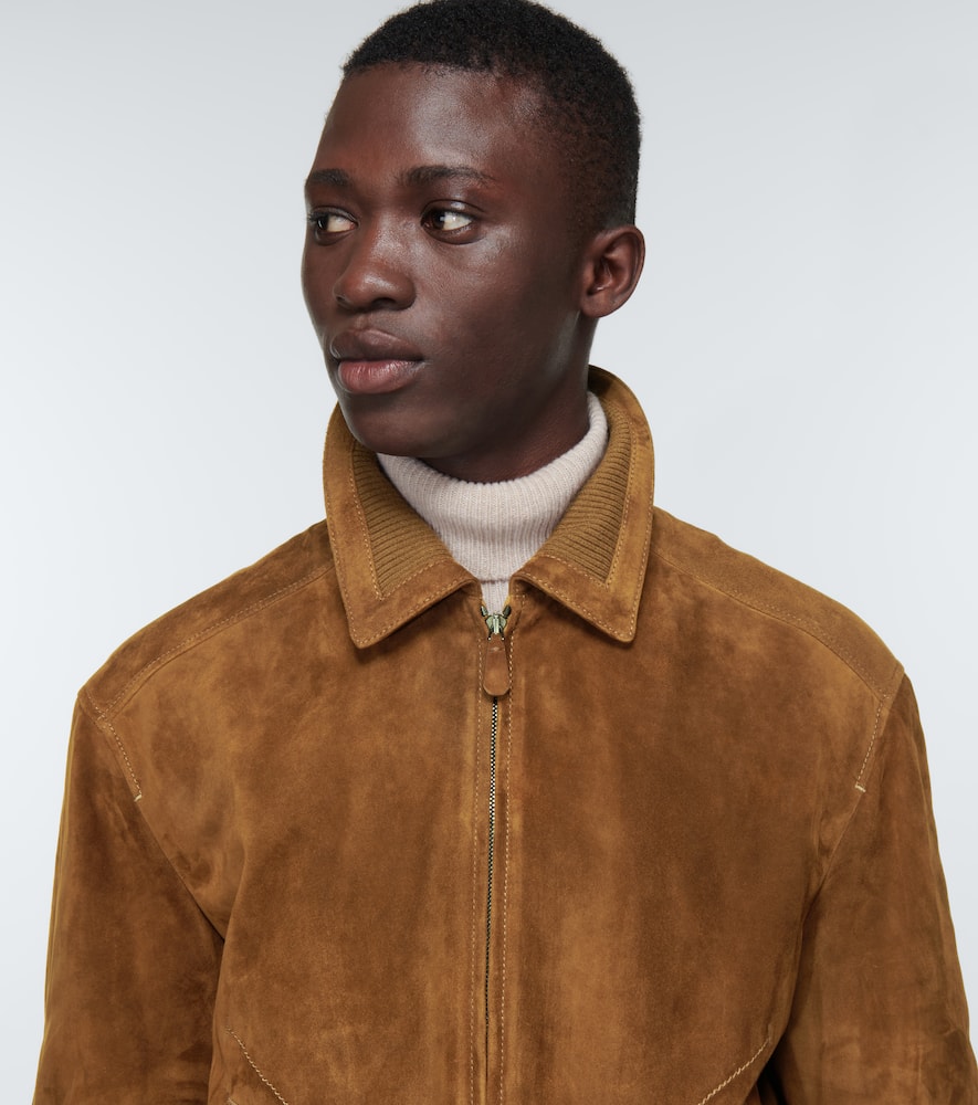 Loro Piana Kent suede bomber jacket