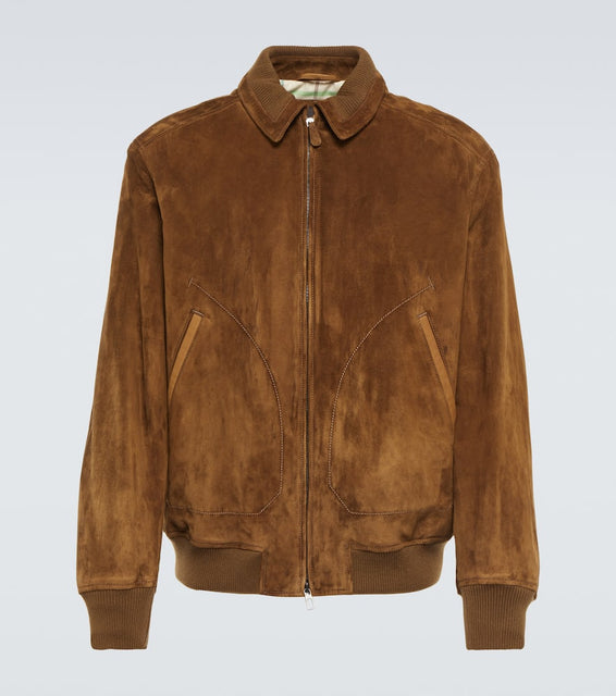 Loro Piana Kent suede bomber jacket