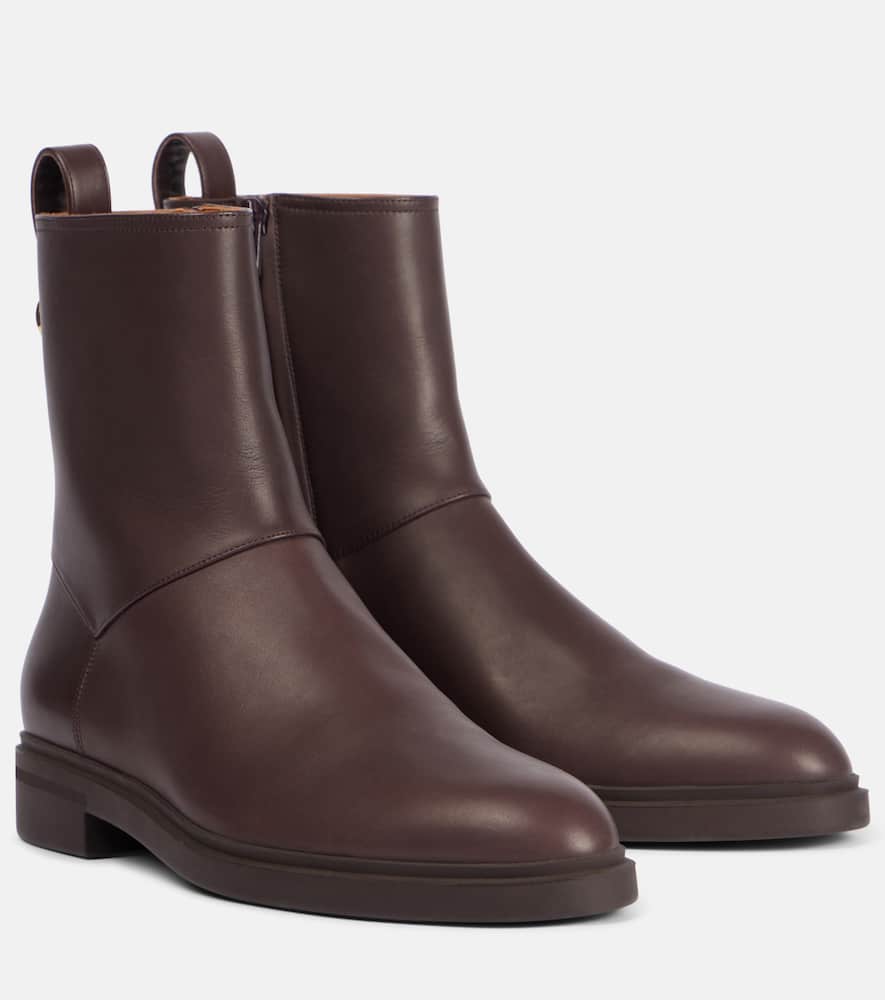 Loro Piana Kilda leather ankle boots