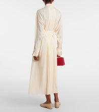 Loro Piana Lorely pleated georgette midi dress
