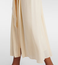Loro Piana Lorely pleated georgette midi dress