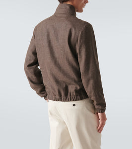 Loro Piana Loro Piana linen and wool bomber jacket