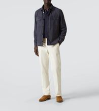 Loro Piana Lowe suede overshirt