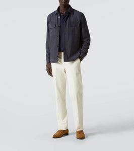 Loro Piana Lowe suede overshirt