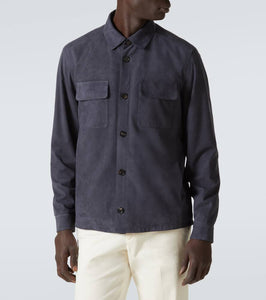 Loro Piana Lowe suede overshirt