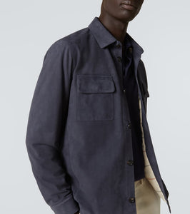 Loro Piana Lowe suede overshirt