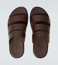 Loro Piana Naha leather slides