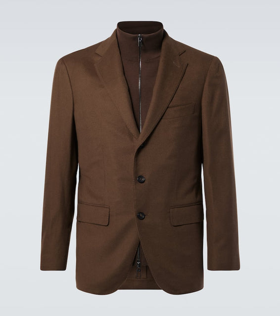 Loro Piana New Order layered cashmere jacket