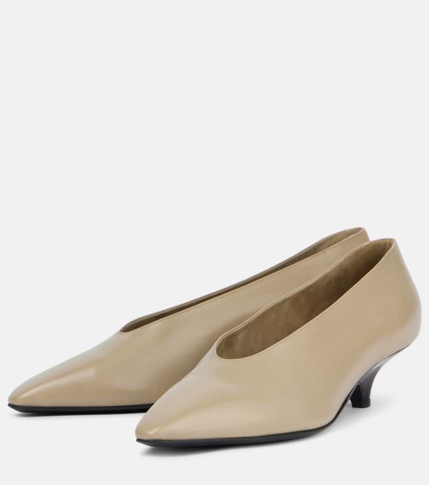 Loro Piana Rebecca leather pumps