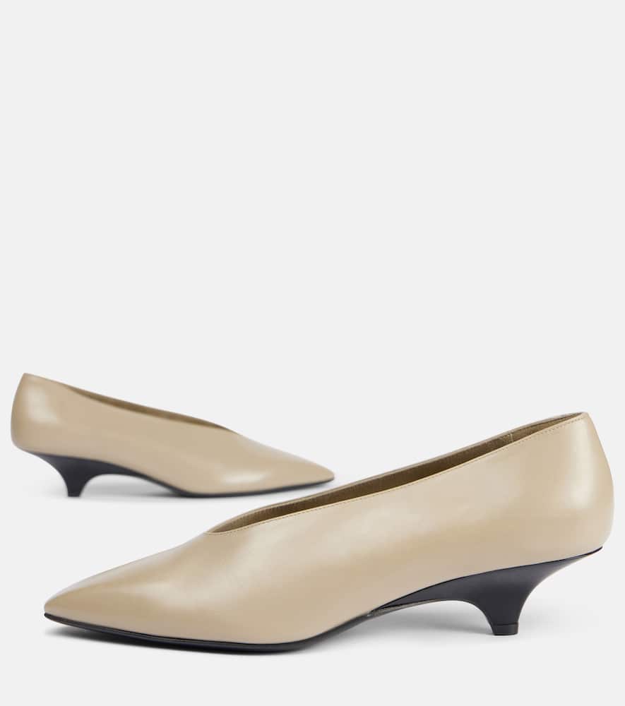 Loro Piana Rebecca leather pumps