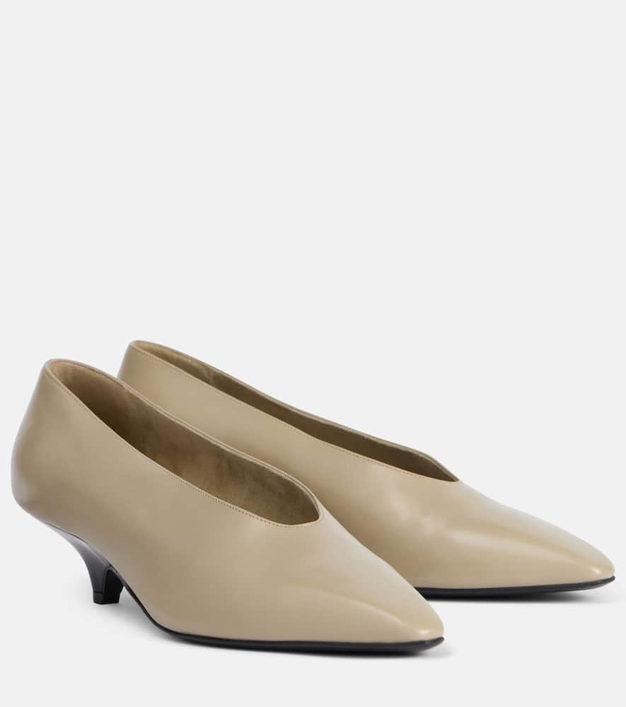 Loro Piana Rebecca leather pumps